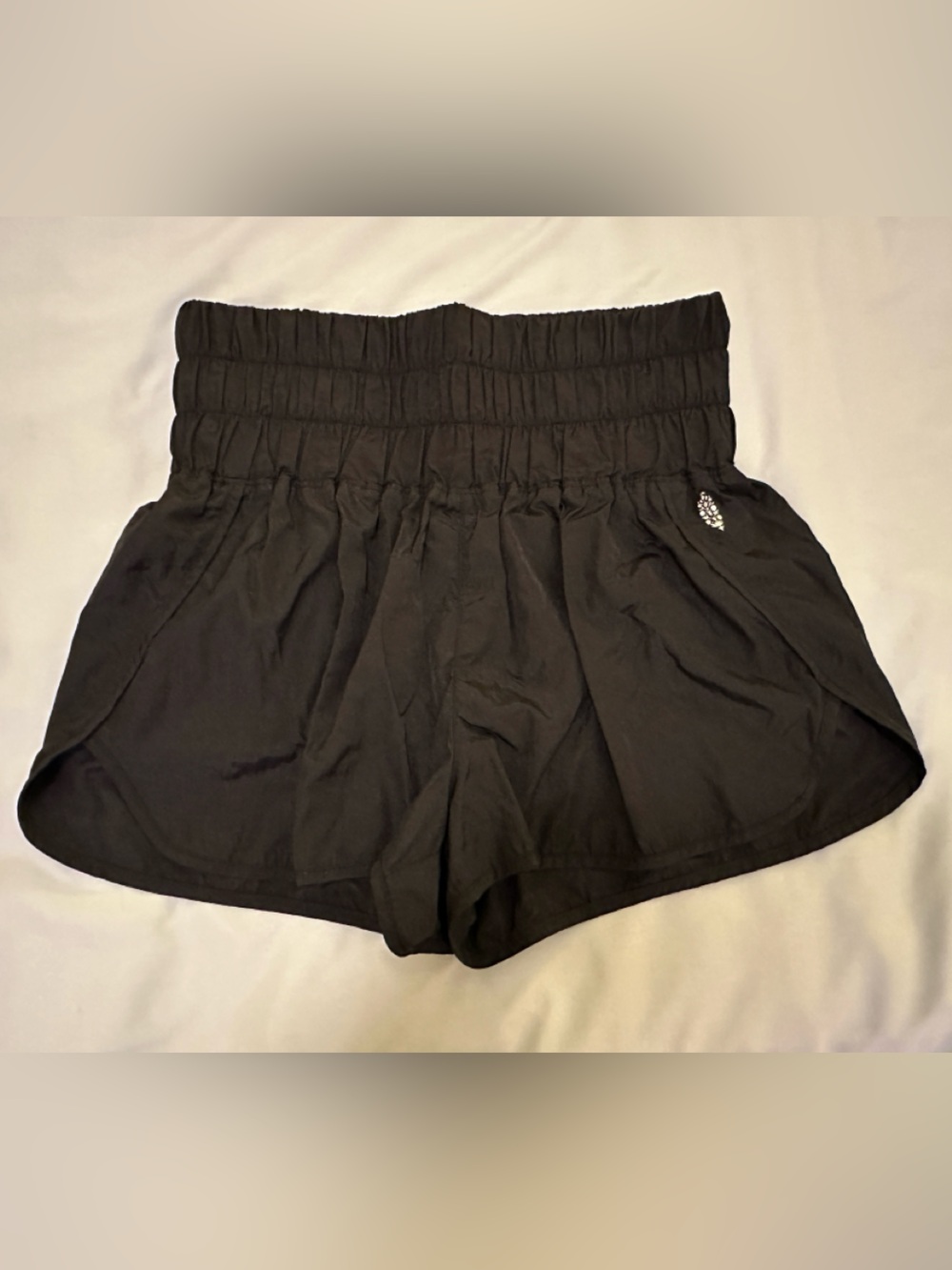 Free People FP Movement High-Waist Black Shorts